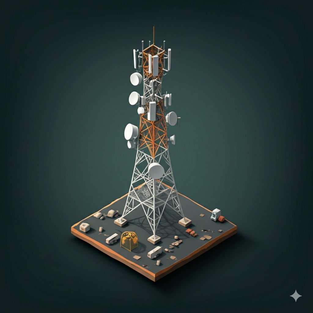 Telecom tower installation